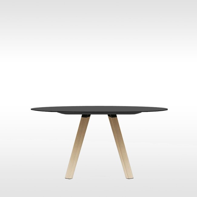 Pedrali tafel Arki Table Wood Fenix NTM® Round Black door Pedrali R&D