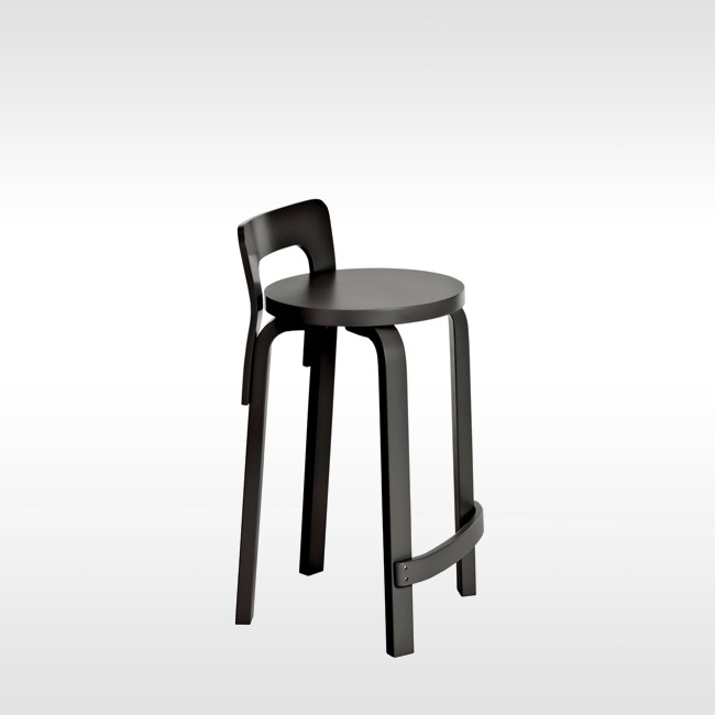Artek barkruk K65 High Chair door Alvar Aalto
