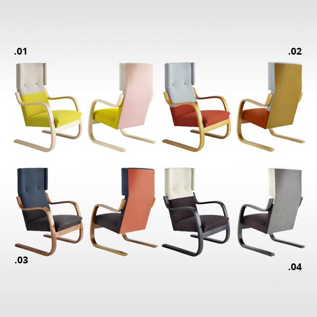 Artek fauteuil 401 Armchair by Hella Jongerius door Alvar Aalto