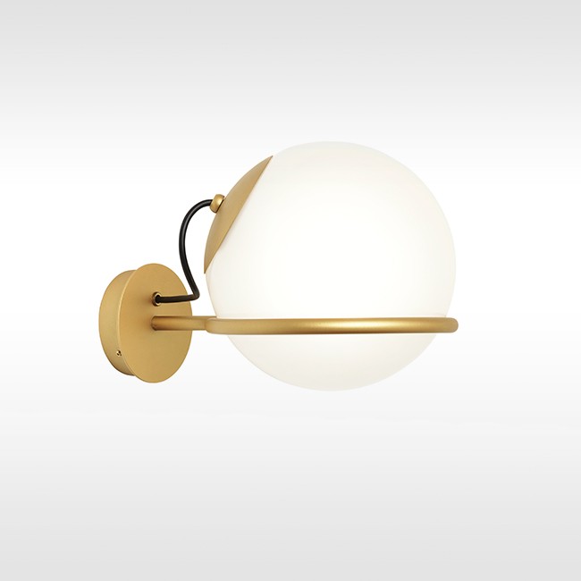 Astep wandlamp Le Sfere Model 238/1 door Gino Sarfatti