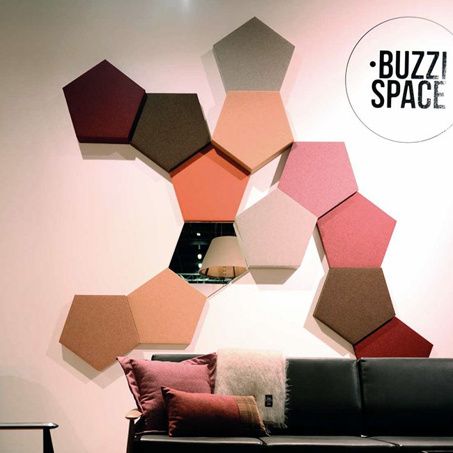 BuzziSpace akoestisch wandpaneel / plafondpaneel BuzziBlox Penta door BuzziSpace Studio