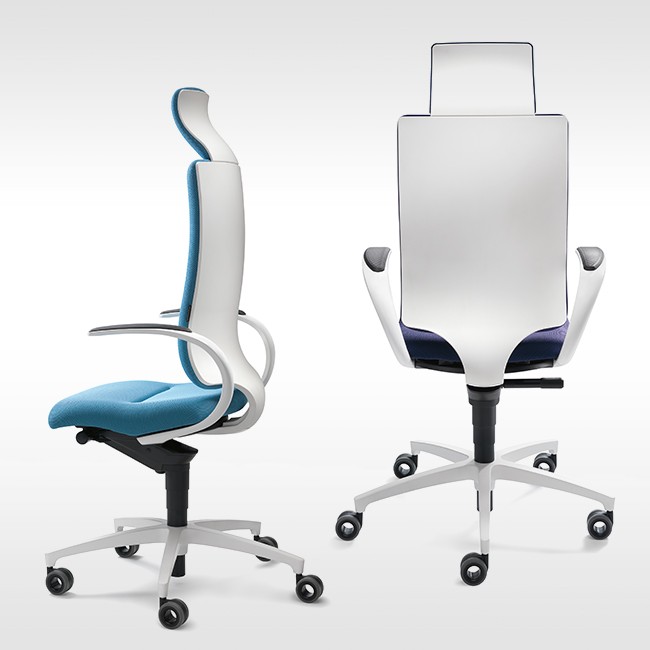 Dauphin bureaustoel InTouch IT54205 White Design Edition door Martin Ballendat