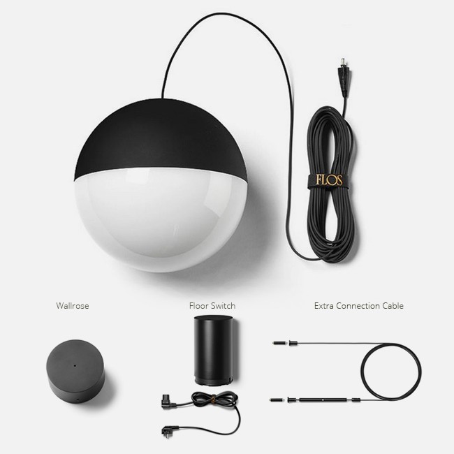 Flos hanglamp String Light Sphere door Michael Anastassiades