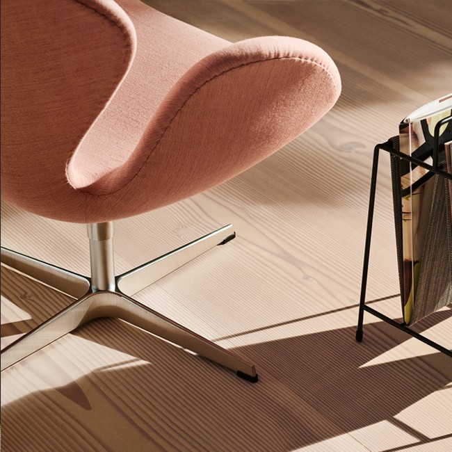 Fritz Hansen fauteuil Swan Lounge Chair model 3320 Textiel door Arne Jacobsen 
