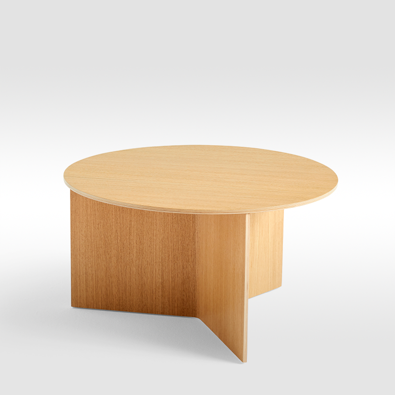HAY bijzettafel Slit Table Wood Round XL door HAY