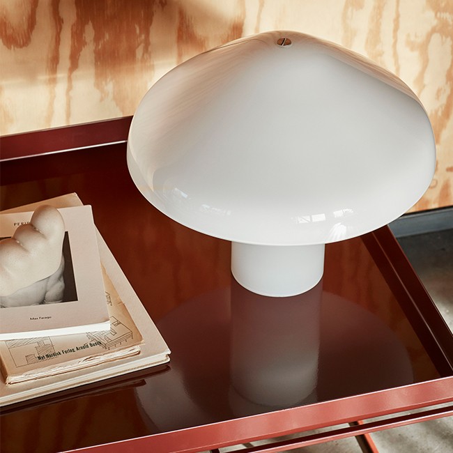 HAY tafellamp Pao Glass Table Lamp door Naoto Fukasawa