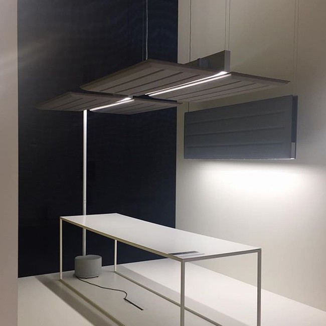 Luceplan akoestische vloerlamp D93T Diade Floor door Monica Armani