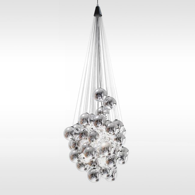Luceplan hanglamp D87 Stochastic Metallized door Daniel Rybakken