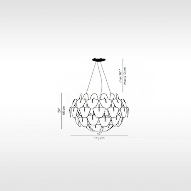 Luceplan hanglamp Hope D66/42 door Paolo Rizzatto