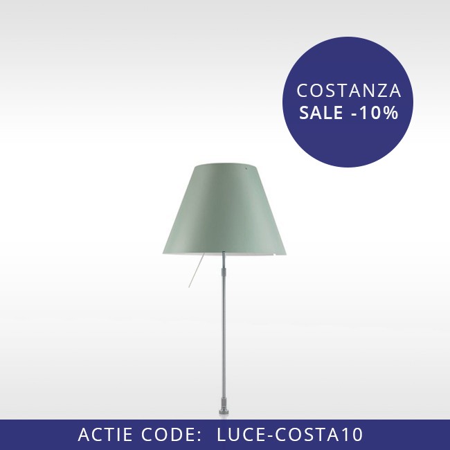 Luceplan tafellamp D13 pi.pt. Costanzina met schroefbevestiging door Paolo Rizzatto