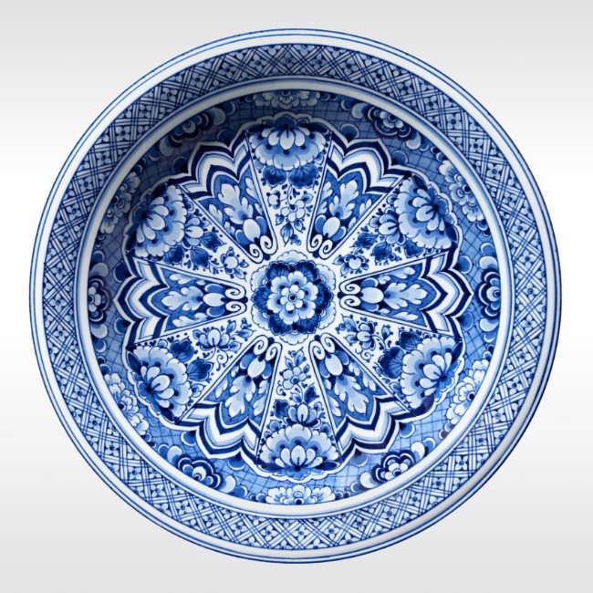 Moooi Carpets vloerkleed Delft Blue Plate door Marcel Wanders