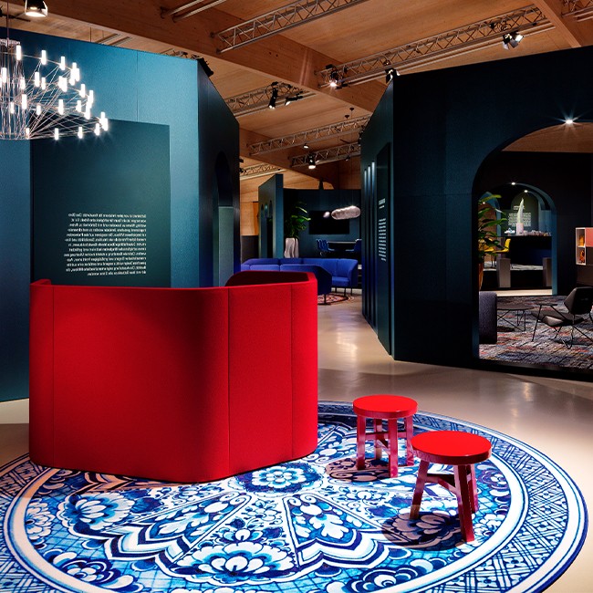 Moooi Carpets vloerkleed Delft Blue Plate door Marcel Wanders
