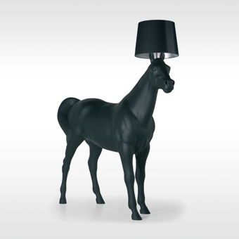 Moooi vloerlamp Horse Lamp door Front