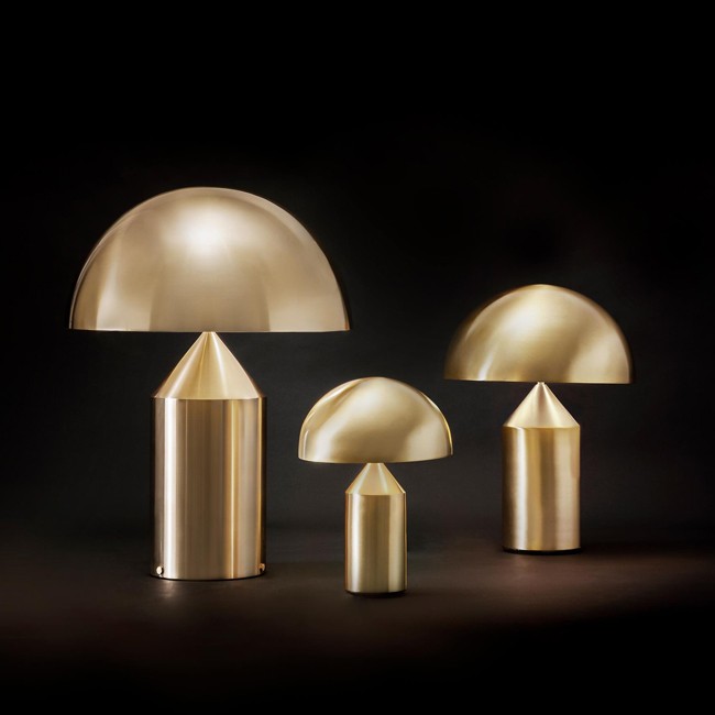 Oluce tafellamp Atollo Metal Gold door Vico Magistretti