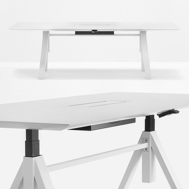 Pedrali bureau Arki Table Adjustable Manueel door Pedrali R&D
