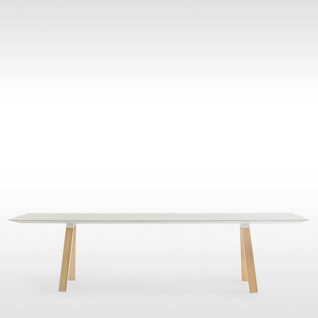 Pedrali tafel Arki Table Wood White van Pedrali R&D