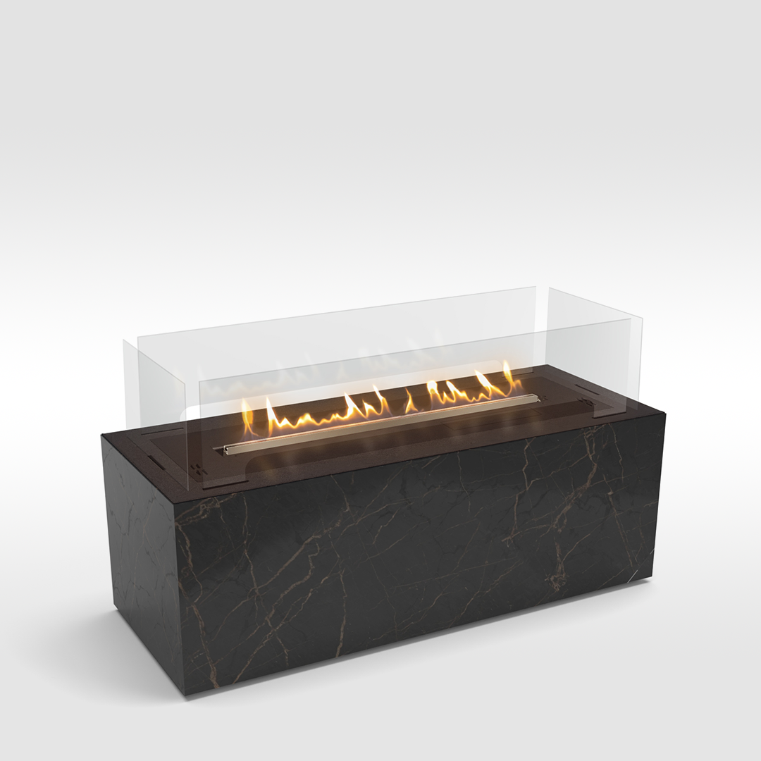 Planika bio-ethanol haard Box Laurent Fireplace door Planika Fires