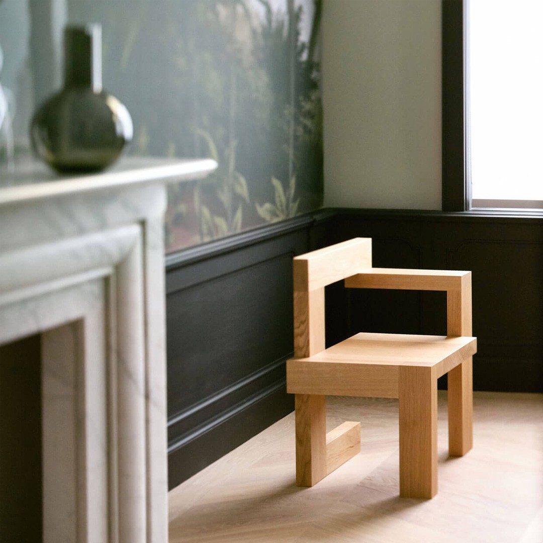 Spectrum stoel Steltman stoel (gestoffeerde uitvoering) door Gerrit Rietveld