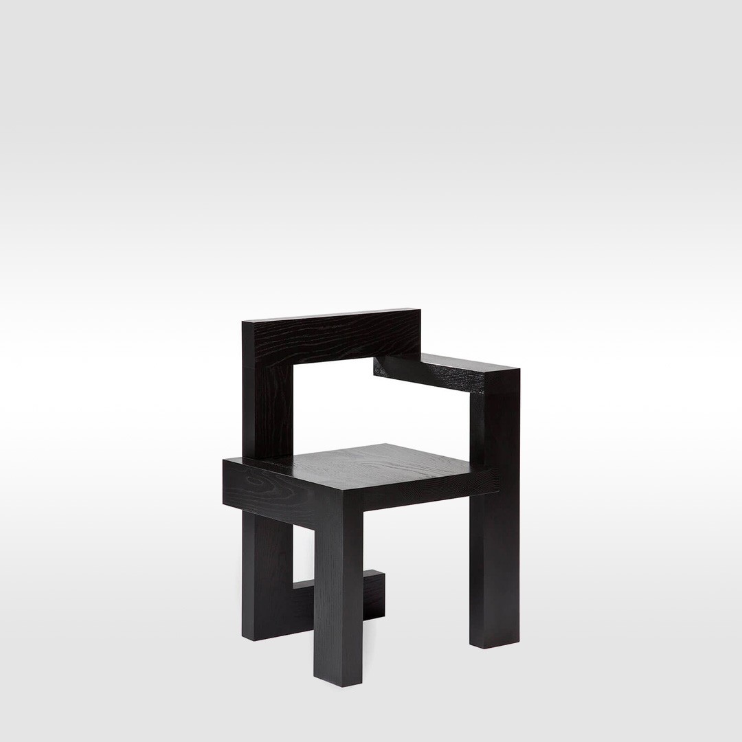 Spectrum stoel Steltman stoel (houten uitvoering) door Gerrit Rietveld