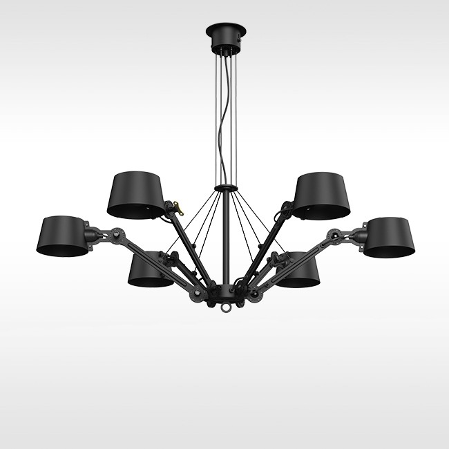 Tonone hanglamp BOLT Chandelier 6 Arms door Anton de Groof