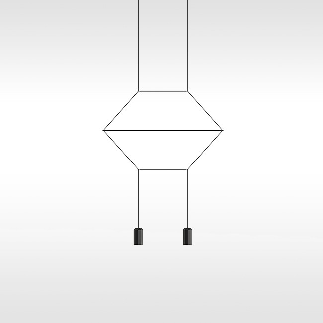 Vibia hanglamp Wireflow Lineal 0320. door Arik Levy