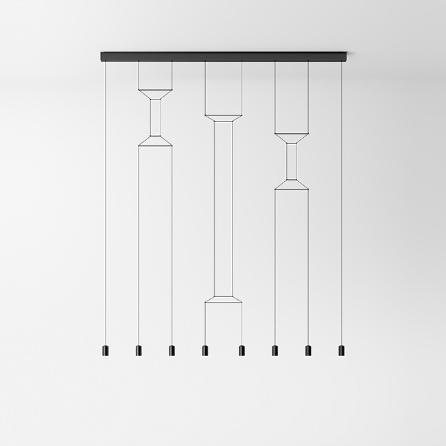 Vibia hanglamp Wireflow Lineal 0340. door Arik Levy