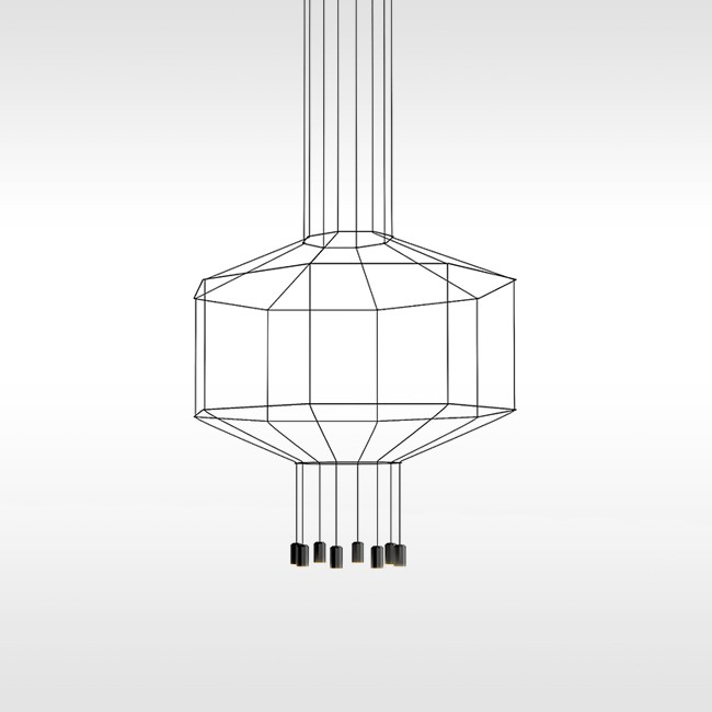 Vibia hanglamp Wireflow Suspension 8 LED zonder diffuser door Arik Levy