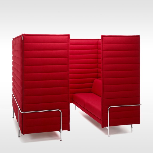 Vitra akoestische bank Alcove Cabin Two-Seater Highback door Ronan & Erwan Bouroullec