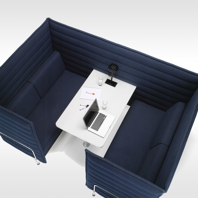 Vitra akoestische bank Alcove Cabin Two-Seater Lowback door Ronan & Erwan Bouroullec