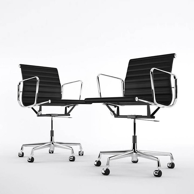 Vitra bureaustoel Aluminium Chair EA 118 stof door Charles & Ray Eames
