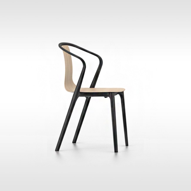 Vitra stoel Belleville Armchair Wood door Ronan & Erwan Bouroullec
