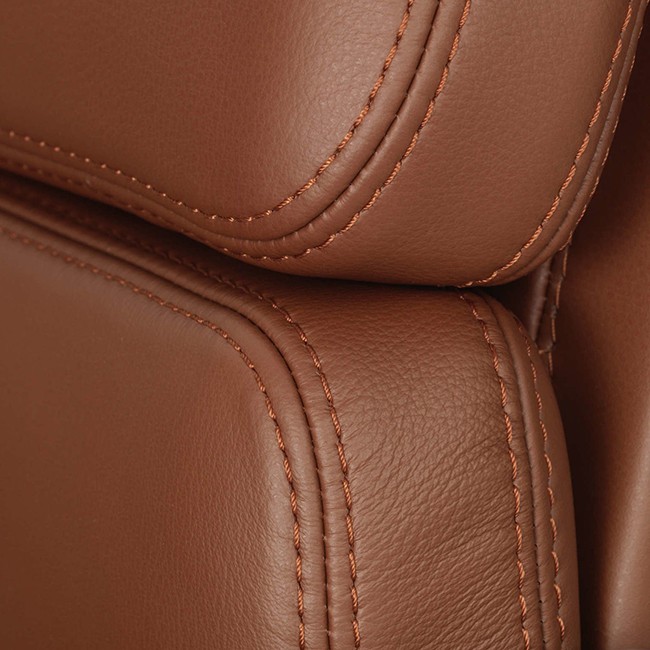 Vitra stoel Soft Pad Chair EA 205 Premium Leder door Charles & Ray Eames