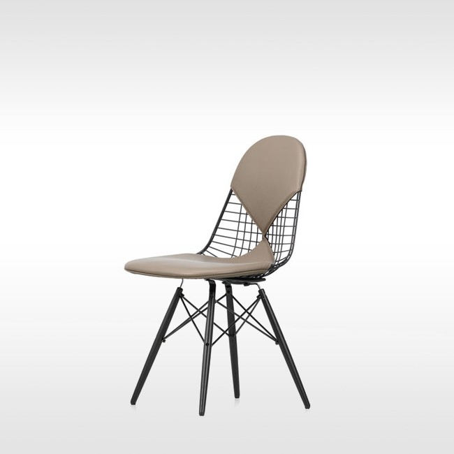 Vitra stoel Wire Chair DKW-2 Leer door Charles & Ray Eames