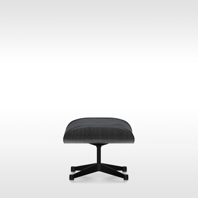 Vitra voetenbank Eames Lounge Chair Ottoman zwart essenhout door Charles & Ray Eames