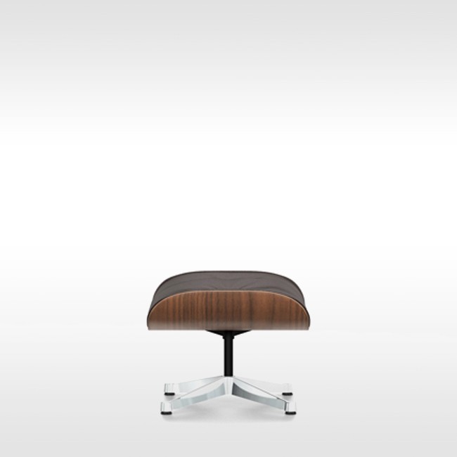 Vitra voetenbank Eames Lounge Chair Ottoman zwart gepigmenteerd noten door Charles & Ray Eames