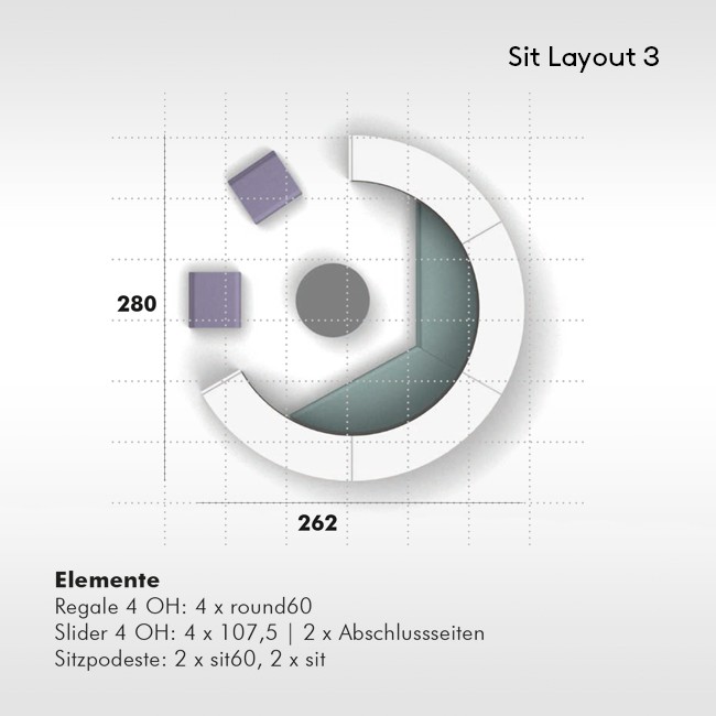 Werner Works akoestische zitplek Basic Flow SIT Layout 3 door Büro + Staubach