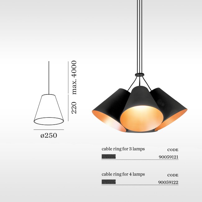 Wever & Ducré hanglamp Shiek 4.0 E27 door 3H Draft