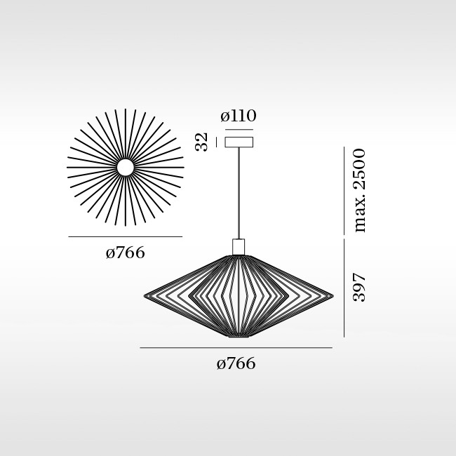 Wever & Ducré hanglamp Wiro Diamond 2.0 door Bernd Steinhuber