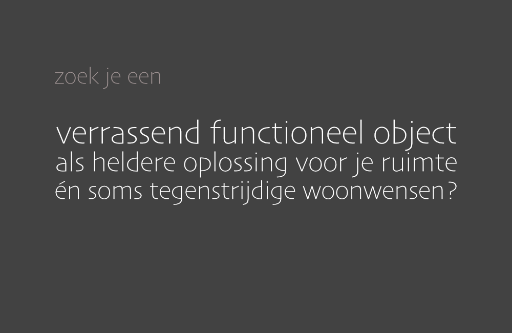 WEISHUT ontwerp